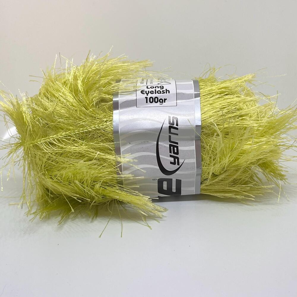 ICE Yarns Long Eyelash Yarn, Light Green (Chartreuse)
